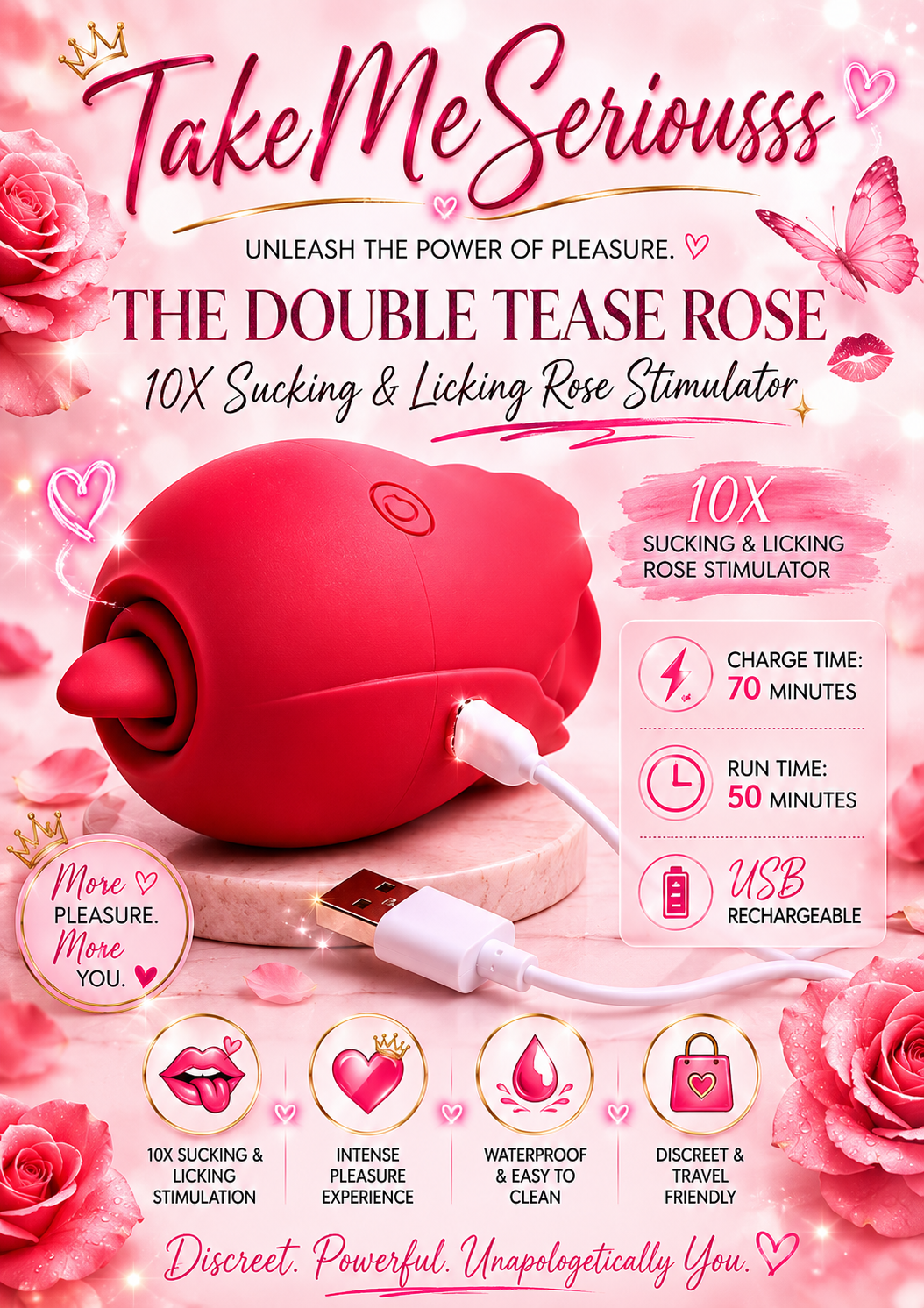 PLEASURE ME ROSE WITH TONGUE