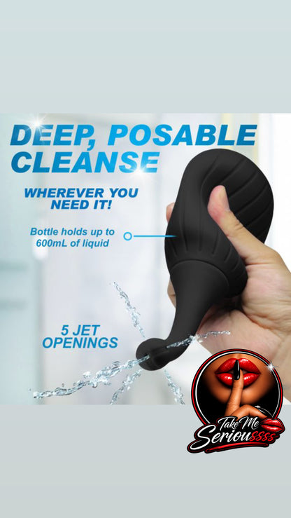 SILICONE ENEMA BULB W/POSEABLE NOZZLE